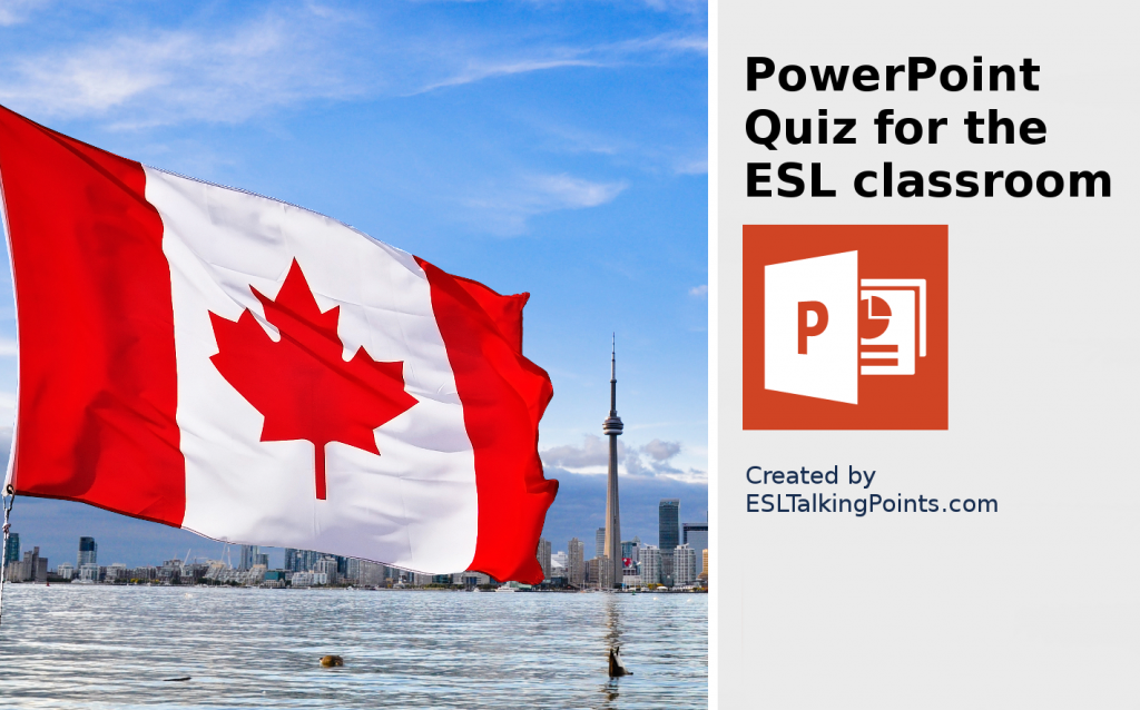 Canada TEFL/ESL/EFL PowerPoint Jeopardy Country Quiz Multiple Choice
