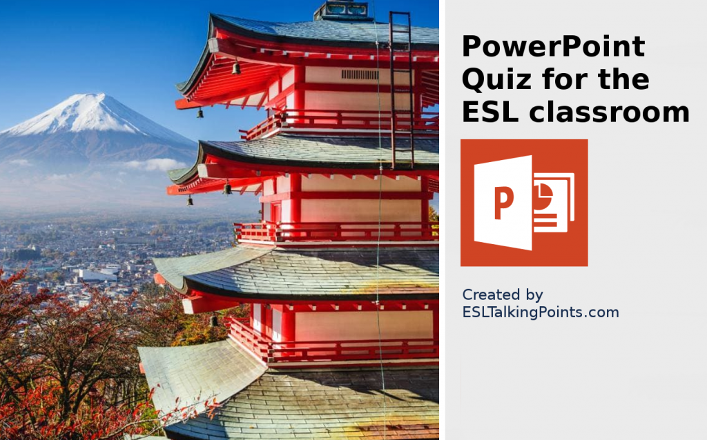 Japan TEFL/ESL/EFL PowerPoint Jeopardy Country Quiz Multiple Choice