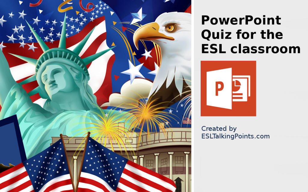 United States TEFL/ESL/EFL PowerPoint Jeopardy Country Quiz Multiple Choice